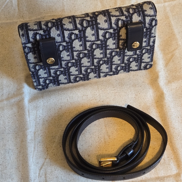 Dior Saddle Belt Pouch Blue Dior Oblique Jacquard - Picture 5 of 12